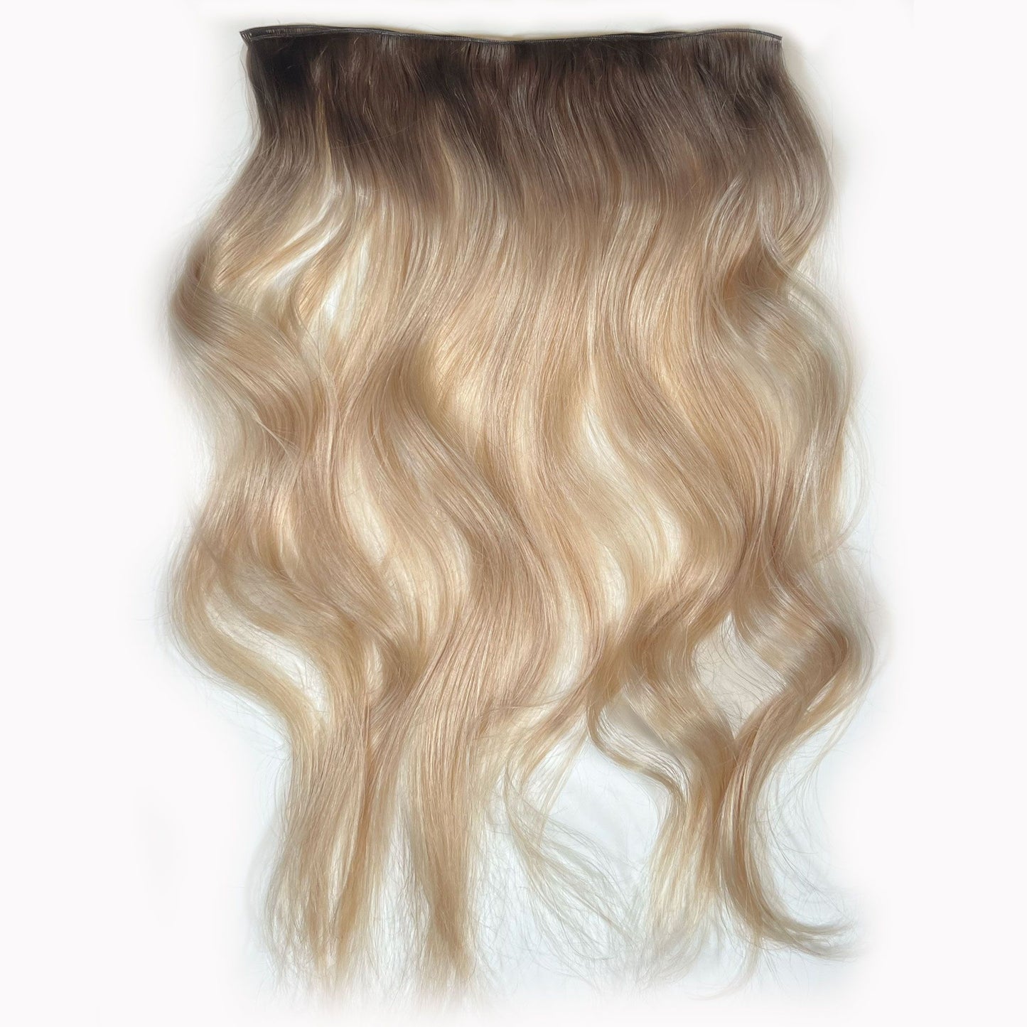 22" Sew-In Weft Platinum Ombre